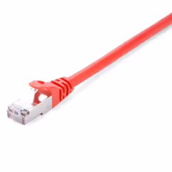 V7 Câble réseau blindé CAT6 STP 02M Rouge, 2 m, Cat6, S/FTP (S-STP), RJ-45, RJ-45