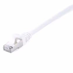 V7 Câble réseau blindé CAT6 STP 02M Blanc, 2 m, Cat6, S/FTP (S-STP), RJ-45, RJ-45