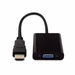 V7 Adaptateur vidéo HDMI mâle vers VGA femelle, noir, 0,1 m, HDMI, VGA (D-Sub), Femelle, Mâle, 1920 x 1200 pixels