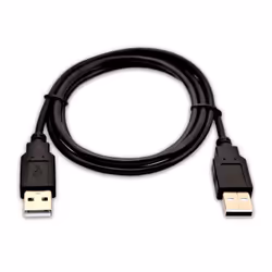 V7 USB A (mâle) vers USB A (mâle), 1 mètre (3,3 pieds) – Noir, 1 m, USB A, USB A, USB 1.0, 480 Mbit/s, Noir