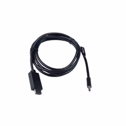 V7 Mini DisplayPort mâle vers HDMI mâle, 2 mètres, 6,6 pieds, unidirectionnel depuis le DisplayPort noir, résolution vidéo Full 1080P