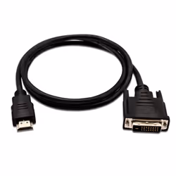 V7 HDMI (m) vers DVI-D Dual Link (m), 1 mètre, 3,3 pieds – Noir, 1 m, HDMI Type A (Standard), DVI-D, Mâle, Mâle, Cuivre