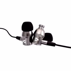 V7 Écouteurs stéréo avec isolation acoustique, 3,5 mm, microphone intégré, iPad, iPhone, Mp3, iPod, iPad, tablettes, smartphones, ordinateurs portables, Chromebook, PC, aluminium