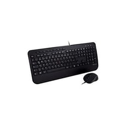 V7 Clavier USB grande taille avec repose-mains et souris ambidextre - DE