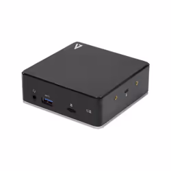 V7 Station d’accueil USB-C universelle avec double port HDMI, ensemble prises audio 3,5 mm, Gigabit Ethernet, 3 ports USB 3.1 ...