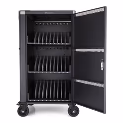 V7 Chariot de charge pour 30 appareils - Sécurisez, stockez et rechargez vos ordinateurs portables, Chromebooks et tablettes - prises Schuko