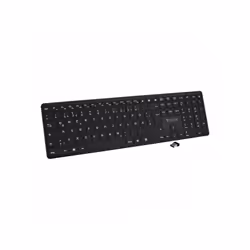 V7 Clavier KW550DEBT Dual mode Bluetooth / Wireless 2,4 GHZ l allemand QWERTZ - Noir