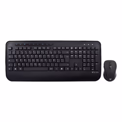 V7 Clavier AZERTY français complet avec repose-mains CKW300FR – Noir