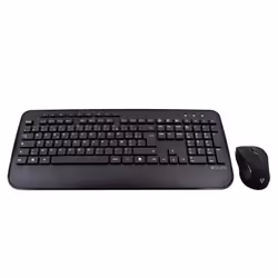 V7 Clavier AZERTY français complet avec repose-mains CKW300FR – Noir