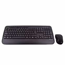 V7 Clavier QWERTY espagnol complet avec repose-mains CKW300ES – Noir