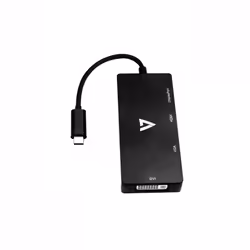 V7 V7UC-DPHDVGADVI-BLK adaptateur graphique USB 3840 x 2160 pixels Noir