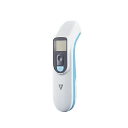 V7 Thermomètre Digital Infrarouge Frontal sans contact, front, environnement, objets, Ecran rétroéclairé à trois couleurs, Fonction alarme fièvre, Dispositif médical conforme