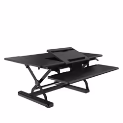 V7 Poste de travail de bureau assis/debout de 36", Noir, 25,4 cm (10"), 81,3 cm (32"), 130 - 430 mm, 15 kg, Bois