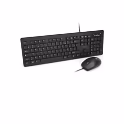 V7 Ensemble clavier et souris antimicrobien lavable, USB, optique, IP68Spec, étanche, Taille réelle (100 %), USB, Noir, Souri ...