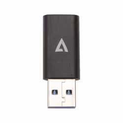 V7 V7USB3AC changeur de genre de câble USB A USB C Noir