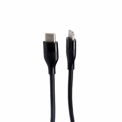 V7 V7USBCLGT-1M, 1 m, Lightning, USB C, Mâle, Mâle, Noir