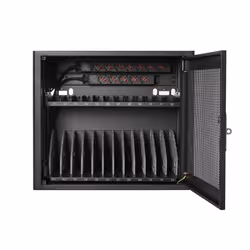 V7 CHGSTA12AC-1E, Classe mobile de charge et de gestion, Noir, Sol, Mur, 3,5 cm, 34,9 cm, 27,2 cm
