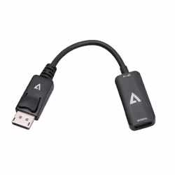V7 V7DPHDMIACTV câble vidéo et adaptateur DisplayPort HDMI Noir