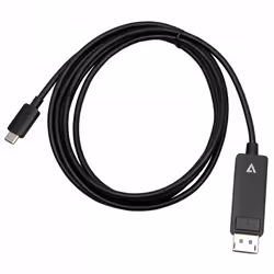 V7 V7USBCDP14-2M, 2 m, DisplayPort, USB Type-C, Mâle, Mâle, Droit