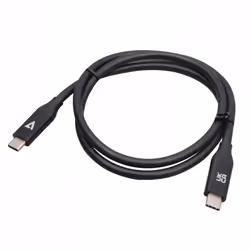 V7 V7USB4-80CM, 0,8 m, USB C, USB C, 40000 Mbit/s, Noir