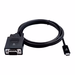 V7 V7UCVGA-2M, 2 m, VGA (D-Sub), USB Type-C, Mâle, Mâle, Droit