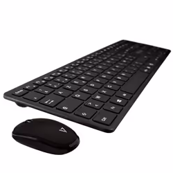 V7 CKW550FRBT clavier Souris incluse USB + Bluetooth AZERTY Français Noir