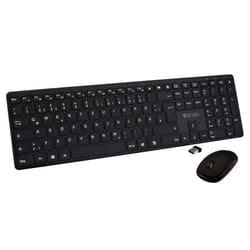 V7 CKW550DEBT clavier Souris incluse RF sans fil + Bluetooth QWERTZ Allemand Noir