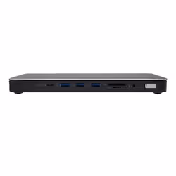 V7 DOCKTB4PT, Avec fil, Thunderbolt 4, 3,5 mm, Noir, Argent, MicroSD (TransFlash), SD, 2,5 Gbit/s