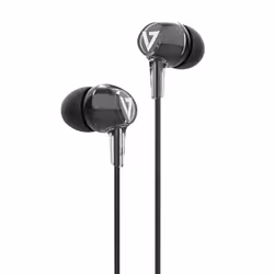 V7 HA220, Avec fil, Appels/Musique/Sport/Au quotidien, 20 - 20000 Hz, 14,3 g, Casque, Noir