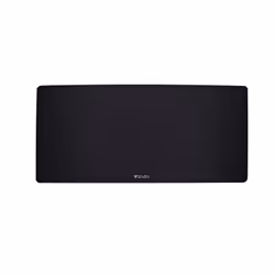 V7 Tapis de souris et de bureau antimicrobien XL MP04BLK, Noir, Monochromatique, Tissu, Repose-poignets