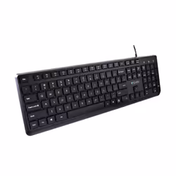 V7 KU350US Clavier USB Pro – US, Taille réelle (100 %), USB, QWERTY, Noir