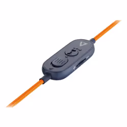 V7 HU590E Casque filaire Bleu, Orange - Vue supplémentaire 7