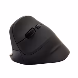 V7 Souris ergonomique verticale 2.4 Ghz pour gaucher MW400L - Noire - Connectivité sans fil - Interface USB