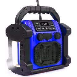 Haut-parleur Bluetooth Bingxue Horloge radio dextérieur avec LED lumière IPX66 étanche