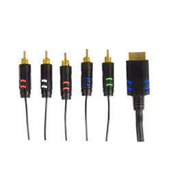 Logic3 PS3 Component Cable - 3m, 3 m, Noir