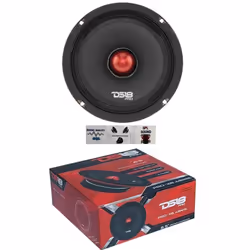 1 MIDRANGE DS18 PRO-X6.4BMSL haut-parleur 165 cm 165 mm 65 250 watt rms et 500 watt max 4 ohms 95 db 1 pièce + 3 sticker cade ...