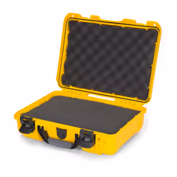Nanuk 910, Étui rigide, Nylon, Polypropylène (PP), Acier inoxydable, Élastomère thermoplastique (TPE), 1,4 kg, Jaune