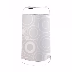 ANGELCARE Housse Décorative pour Bac Dress Up Grey Circles