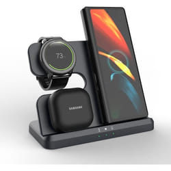 Chargeur sans fil 3 en 1 - GENERIC - Compatible Samsung Galaxy - Charge rapide - Induction - Noir