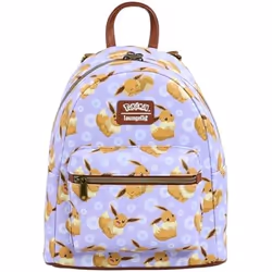 Mini Backpack - LOUNGEFLY - Pokémon - Éevee - Cuir synthétique - 23x27x11.5cm