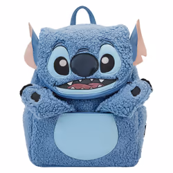 Loungefly Stitch sac à dos Sac à dos normal Bleu Peluche, Polyuréthane - Vue supplémentaire 4