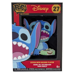 Figurine Funko Pop! - Disney - Lilo & Stitch - Stitch avec Lecteur Vinyle - 9 cm - Boîte Vitrine