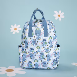 Loungefly Stitch Springtime Daisy sac à dos Sac à dos normal Bleu Nylon