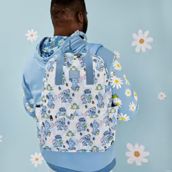 Loungefly Stitch Springtime Daisy sac à dos Sac à dos normal Bleu Nylon