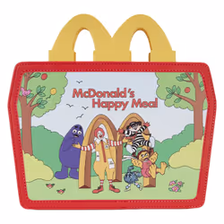 Loungefly McDonalds Happy Meal, Image, Multicolore, Papier ligné, Enfant
