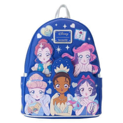 Sac à dos - FUNKO - Loungefly - Disney Princess Manga - Bleu royal - Simili cuir - 265 cm