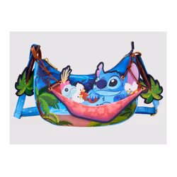 Loungefly WDTB3020, Fille, Sac bandoulière, Stitch, Fermeture à glissière, Multicolore, Image