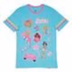 T-Shirt Unisexe - LOUNGEFLY - Barbie 65th Anniversary - Coton - Rose - Manches courtes