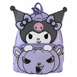 Sac à dos - Loungefly - Hello Kitty - Kuromi Citrouille - Faux Cuir - 23x11x27cm