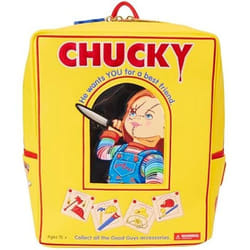 Sac à dos - LOUNGEFLY - Chucky Good Guys Box - Cuir végétalien - Multicolore - Poches latérales
